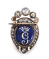 Duchess of Devonshire Portrait Diamond, Diamond and painted ivory